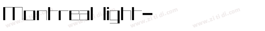Montreal light字体转换